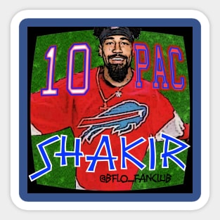 Player fun 10 Pac Shakir Sticker